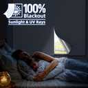 Magnetic Blackout Window Cover with Strong Magnets 45" x 58" Portable Blackout Curtains for Bedroom, No Drill Black Out Blinds & Temporary Black Out Shades for Windows Film RV Travel Skylight-White