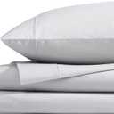 Kenneth Cole  Sheet Set, Breathable Percale Cotton Bedding, 200 Thread Count, Deep Pockets & Moisture Wicking, Solid Home Decor (Cool Zone White, Full)