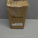 Selamica Ceramic Espresso Cups with Saucers and Metal Stand, 4 OZ Stackable Cappuccino Cups, Demitasse Cups for Latte Coffee Caf Mocha Tea, Set of 4, Vintage Blue