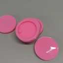 6 Pack Round Keychain Silicone Mold Flat Circle Keychain Charms Epoxy Resin Molds Casting Molds with Hole for DIY Earrings Pet Tag Christmas Ornaments Wedding Favor Jewelry Crafts Making (2 inch)