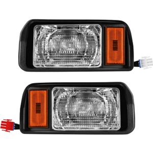 Panglong Club Car DS Headlights Kit-Factory Style Halogen Headlights, Suitable for Club Car Ds 1993-Up Golf Cart, DS Halogen Headlights Kit-Passenger and Driver Side, Replace OEM 101988002, 101988001