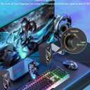 OROW 10W RGB Computer Speakers with Volume Control, Colorful LED Gaming Speakers for PC/Desktop/Laptop/Monitor, 3.5mm Aux Input, Lights On/Off Option (S201)