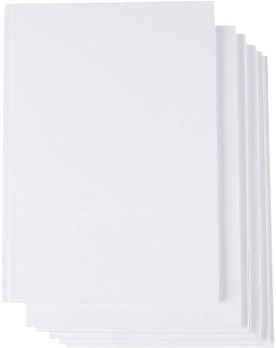 Paper Junkie 6 Pack White Blank Hardcover Books for Kids to Write Stories - Unlined Scrapbook and Journal - 18 Sheets, 36 Pages Each 7x10 inch Blank Books for Kids to Write Stories