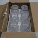 Small Ribbed Glassware Set of 12, Glass Cups 12 oz and 7 oz, Fluted Glassware, Stackable Glasses, Cups for Kitchen, Gift Box Set