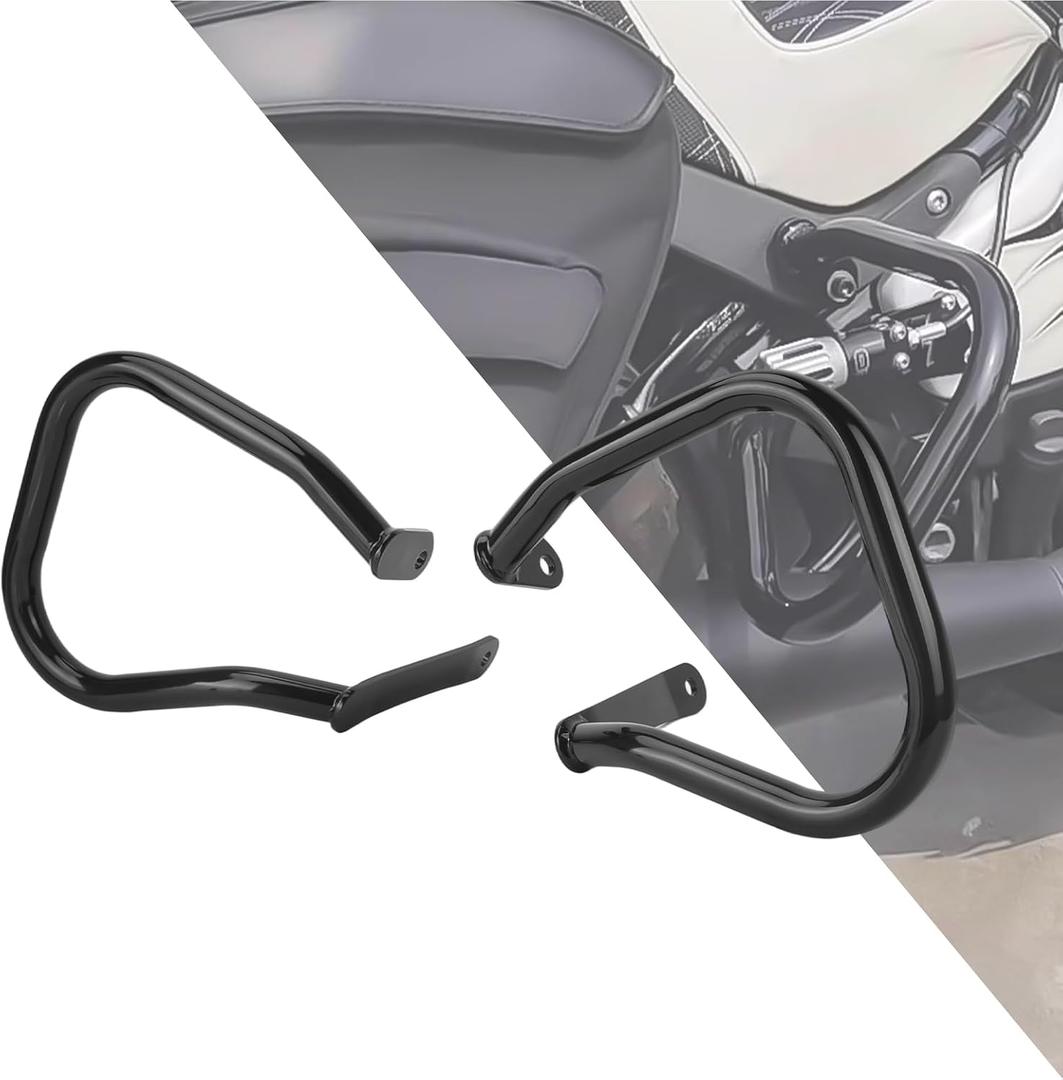 HDBUBALUS Motorcycle Saddlebag Guard Rear Crash Bars for Harley Low Rider ST FXLRST 2022-2024 Sport Glide FLSB 2018-2023 Black
