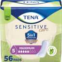 TENA Sensitive Care Incontinence Pads, Bladder Control & Postpartum for Women, Maximum Absorbency, Regular Length, 56 Count