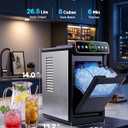 Silonn Countertop Ice Maker with Smart Touchscreen, Ambient Light & Timer
