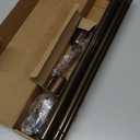 5/8” Diameter Bronze Curtain Rods 30-90 Inch, for 30-84 Inch Windows, Adjustable Splicing Antique Bronze Curtain Rods for Windows with Brackets, Window Rod Long Small Dark Brown Curtains Rod