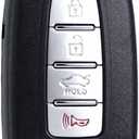 Key Fob Replacement Fits for Hyundai Sonata Genesis 2010 2011 2012 2013 2014 Azera Equus Kia Optima 2009-2013 Ria Sorento Forte Borrego Smart Keyless Entry Remote Control SY5HMFNA04