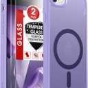 LeYi for iPhone 8-Case Purple: iPhone-SE Phone Cases with [Screen Protector X2+ Camera CoverX2] iPhone 7 Case for Magsafe Magnetic Girls Kids Slim SE3 3rd Generation SE2 2nd iPhone8, Lavender Purple