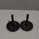 AR-PRO Replacement Snow Plow Skid Shoes for Compatible with ATV/UTV Polaris K-Plow 2205071 and 2208864 - Hardened Steel Snow Plow Non-Slip Base with Quick-Release Cotter Pins (2-Pack, Black)