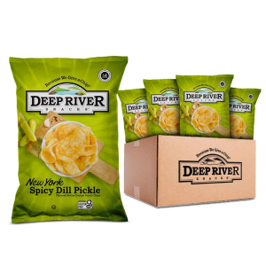 Deep River Snacks Kettle Chips, New York Spicy Dill Pickle, 2-Ounce (Pack of 24)
