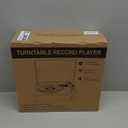 Vinyl Record Player with Speakers Vintage Turntable for Vinyls Records Belt-Driven Turn Table Support 3-Speed, Wireless Playback, Headphone, AUX-in, RCA Line LP Phonograph for Sound Enjoyment Black