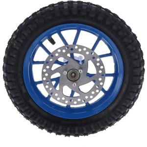 Mini Pocket Bike Tire, Rubber Front Wheel Tire 12.5x2.75in Disc Brake Sprocket Bolts for 2 Stroke Mini Dirt Bike (Blue)