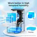 Dehumidifier,TABYIK 38OZ,Small,Quiet, Energy-Saving Dehumidifier with Auto Shut Off, for Bathrooms, Closets, and RVs