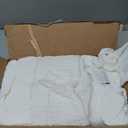 EMME Cotton Blanket King Size for Bed Soft Muslin Blankets 108"x90" Lightweight Breathable Layering Blanket Bedspread Coverlet All Season Gauze, White