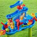 JUKUDAHU 3-Tier Water Table for Kids Ages 4-8 3-5, Sand and Water Table for Toddler with Beach Toys, Outdoor Toys Activity Sensory Play Table, Birthday Gifts for Toddlers 2 3 4 5 6 7 8 Boys Girls