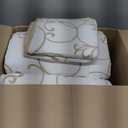 Sanracie Oversized King Bedspread(128"x120"), 100% Cotton Embroidery Pattern Quilt Set 3Pcs Extra Soft Lightweight Beige Colored California King Size Extra Large Wide Bedding Coverlet, Oversized King Plus
