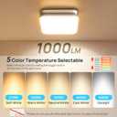 Consciot Bathroom Exhaust Fan with Light, 50 CFM, 1000Lm LED Light, 7.25 x 7.5 x 5 Inches