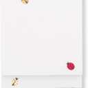 kate spade new york Stacked Notepad Assorted Sizes, Includes 3 Cute Notepads with 75 Sheets Each, Colorful Pads of Paper for Desk Notes (Ladybug Dot)
