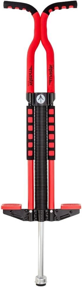 Flybar Master Pogo Stick for Kids Ages 9+, 80160 lbs  Easy Grip Handles  Active Exercise Toy for Tweens & Teens  Outdoor Toy with Non-Slip Foot Pegs for Boys and Girls  No Assembly Needed (Red/Black)