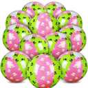 12 Pack Witch Themed Beach Ball for Kids 7.87" Bulk for Summer Pool and Beach Game Gifts Pink and Green Birthday Halloween Party Supplies and End of The Year Class Decorations Favor