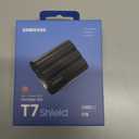 SAMSUNG T7 Shield 1TB, up to 1050MB/s, USB 3.2 Gen2, Rugged, IP65 Rated, for Photographers, Content Creators and Gaming, Portable External Solid State Drive (MU-PE1T0S/AM, 2022), Black