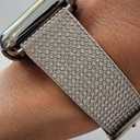 DSAAplus Bling Leather Band For Apple Watch Band 41/40/38/44/45/46/49/42mm for iWatch Series 10 9 8 7 6 5 4 3 Ultra SE (silver+silver buckle)