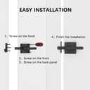 Double Sided Gate Latch,Heavy Duty Swinging Door Latch,Self Locking Gate Latch Two Sided Gate Door Latch for Wooden Fence Double Sided Gate Latch for Outdoor Fence, Pool,Backyard and Garden