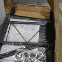 Microwave Rack, Adjustable Carbon Steel Stand with 3 Hooks, Large