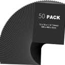 Frienda 50 Pack Foam Boards 1/8 Inch Thickness Foam Poster Boards for Presentation Board for School Crafts Office Art Projects(Black,12 x 16 Inch)