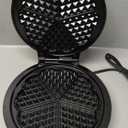 Mueller Heart 5 Waffle Maker, Waffle Iron, Adjustable Browning Control & Nonstick, Cool Touch Handle, Easy to Clean, Small Kitchen Appliances