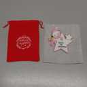 Baby's First Christmas Ornament Pink Girl Star for Christmas Tree Decoration