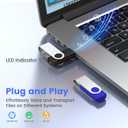 ABLAZE 1GB Flash Drive 10 Pack, USB 2.0 Memory Stick with Lanyards Swivel Thumb Drives Bulk Pendrive U Disk for Data Storage (Mixcolors)