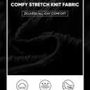 JMIERR Mens Casual Polo Shirt Summer Short Sleeve Vacation Button Beach Knit Stretchy Golf Shirts (Black, XL)