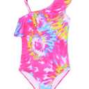 Snowheart Girls Swimsuit Toddler Bathing Suit One Piece Kids Swim Suit for 4t 5t Size 6-7 7-8 Swimwear
