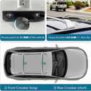 Roof Rack Cross Bars Compatible with Infiniti QX60 2022-2025, 220lb Aluminum Alloy Cargo Bar, Roof Rail Rooftop Luggage Canoe