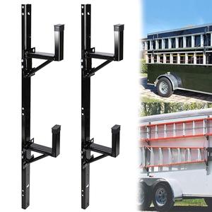 JY PERFORMANCE Trailer Ladder Rack Side Wall Mount for Enclosed Trailer Universal Adjustable Exterior - Carry 2 Ladders
