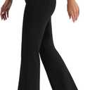 AFITNE Women's Yoga Dress Pants High Waist Pull On Work Pants Stretchy Office Casual Slacks (XX-Large, Black)