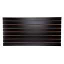 SSWBasics 4 ft x 2 ft Horizontal Black Slatwall Panels for Wall (24"H x 48"L) - Pack of 2 - Garage Wall Organizer Panels and Craft Storage Organization Slatwall Panel