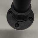 BRIOFOX Industrial Shower Curtain Rod - 2-in-1 Design Tension Curtain Rod - Rustproof Non-Slip 54 to 90 Inch Stainless Steel, Matte Black Window Curtain Rod