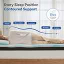 Firm to Extra Firm Mattress Topper King Size 3 Inch, Pain Relieving Foam Bed Topper for Extra Support, Gel Memory Foam&High-Density Foam Mattress Pad, CertiPUR-US Certified