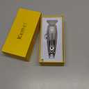 KEMEI Professional Beard and Hair Trimmer for Men, Cordless T-Blade Trimmers, Electric Hair Clippers for Barbers and Stylists, All Body Grooming Model 1949 (Km-19499-silvery)