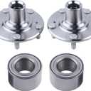 2 x Front Wheel Hub Bearing Assembly Compatible with 2012-2015 Honda Civic DX EX LX HF Hybrid 1.8L 1.5L,Replace 44600-TR0-A00 NT510089