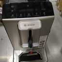 Bosch Fully Automatic Coffee and Espresso Machine - One-Touch Drinks, Barista Style, Double Cup Super Coffee Maker - Large Bean Capacity - Easy Clean, Maintenance - Silver- TIU20307