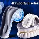 4D Cloud Technology Super Soft Comfort Insoles - U-Shape Memory Foam, Cloud Feeling, Sports Memory Foam (Green, Men 9-10.5/Women 10.5-12)