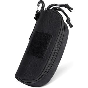 Tactical Molle Glasses Case, Shockproof Eyeglass Pouch, Sunglass Case Hard Shell Protects Glasses
