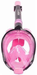 Jwintee Full Face Snorkel Mask, Diving Mask for Kids and Adults,180° Panoramic View  Safe Breathing, Anti-Leak&Anti-Fog Pink