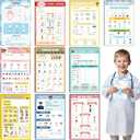 TICIAGA Kids Pretend Play Notepads - 10PCS 4 x 6 Inch Playtime Pad Included Restaurant Police Vet Doctor Visit Coffee Salon Notepad 30 Pages Pretend Notebook Imaginative Role for Toddler Kid Play Game
