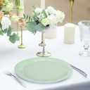 Whaline 40Pcs Sage Green Paper Plates 4 Colors Gradient Green Disposable Plates 9 Inch Solid Color Decorative Round Plate for One Lucky Duck Theme Wedding Birthday Baby Shower Table Decor Party Supply